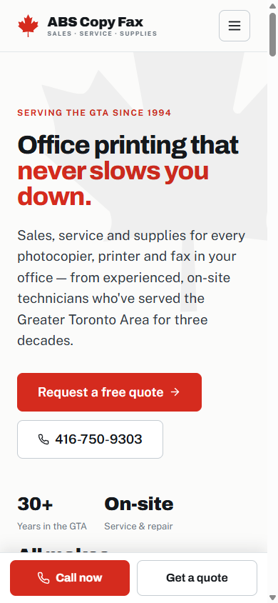 ABS Copy Fax — mobile